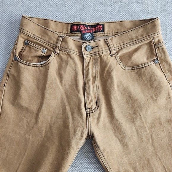 Blac Lacquer Straight Stretch Denim Gray Jeans No Tag measured Size 35x30 - Picture 6 of 16